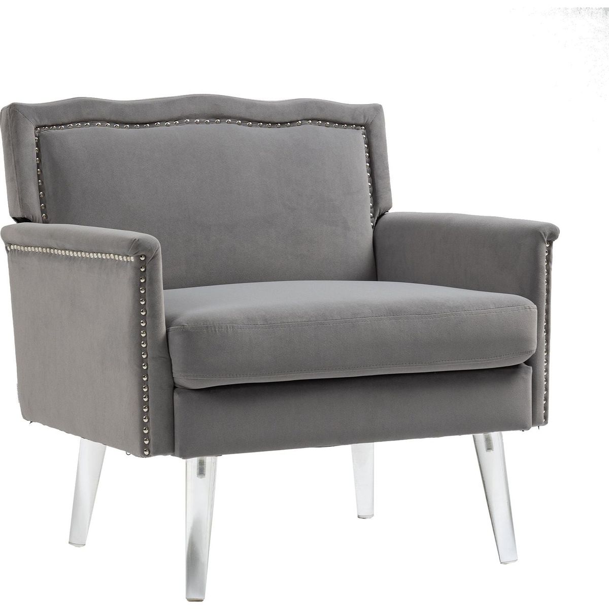 Accent Chair, Living Room Chair / leisure single sofa with acrylic feet