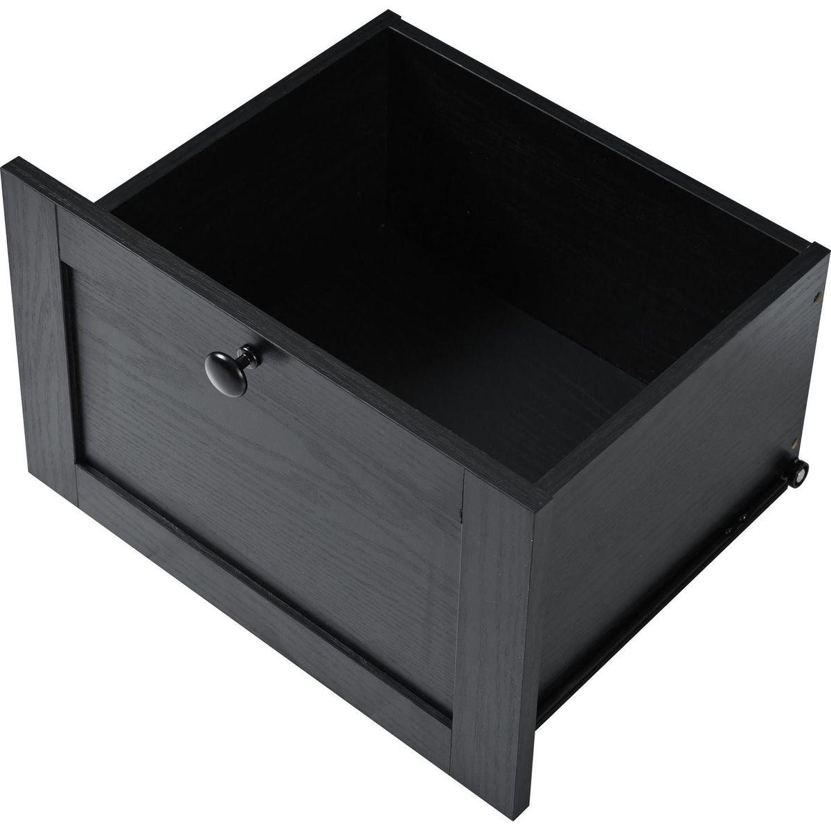 54.5" Farmhouse Kitchen Island with Power Outlet, Kitchen Storage Island with Internal Storage Rack, Drop Leaf, Spice Rack, Rolling Kitchen Cart on Wheels, for Home, Kitchen and Dining Room,Black