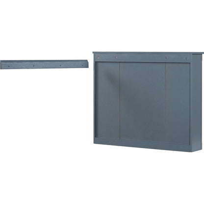 35" x 28" Wall Mounted Bathroom Storage Cabinet, Medicine Cabinet, Modern Bathroom Wall Cabinet with Mirror, Mirror Cabinet with 6 Open Shelves (Not Include Bathroom Vanity)