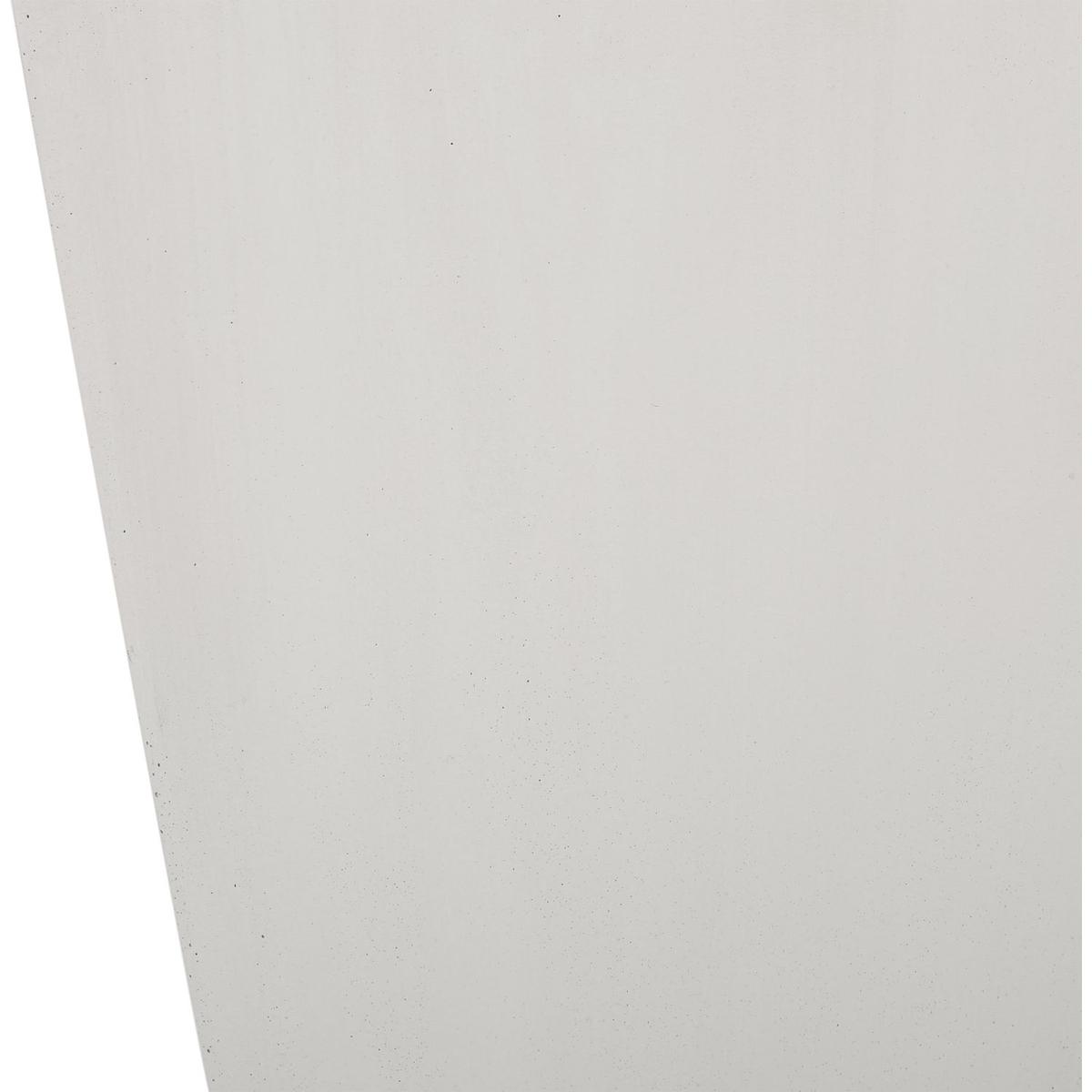 13" Outdoor Modern MGO Small Cast Stone Planter, White