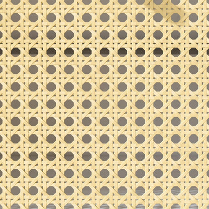 Storage Cabinet with Rattan Doors, Tall Freestanding Hutch Cabinet with Power Outlet,4 cabinet door and 4 Drawers& 1 Large Countertop, Buffet Drawer Cabinet door design