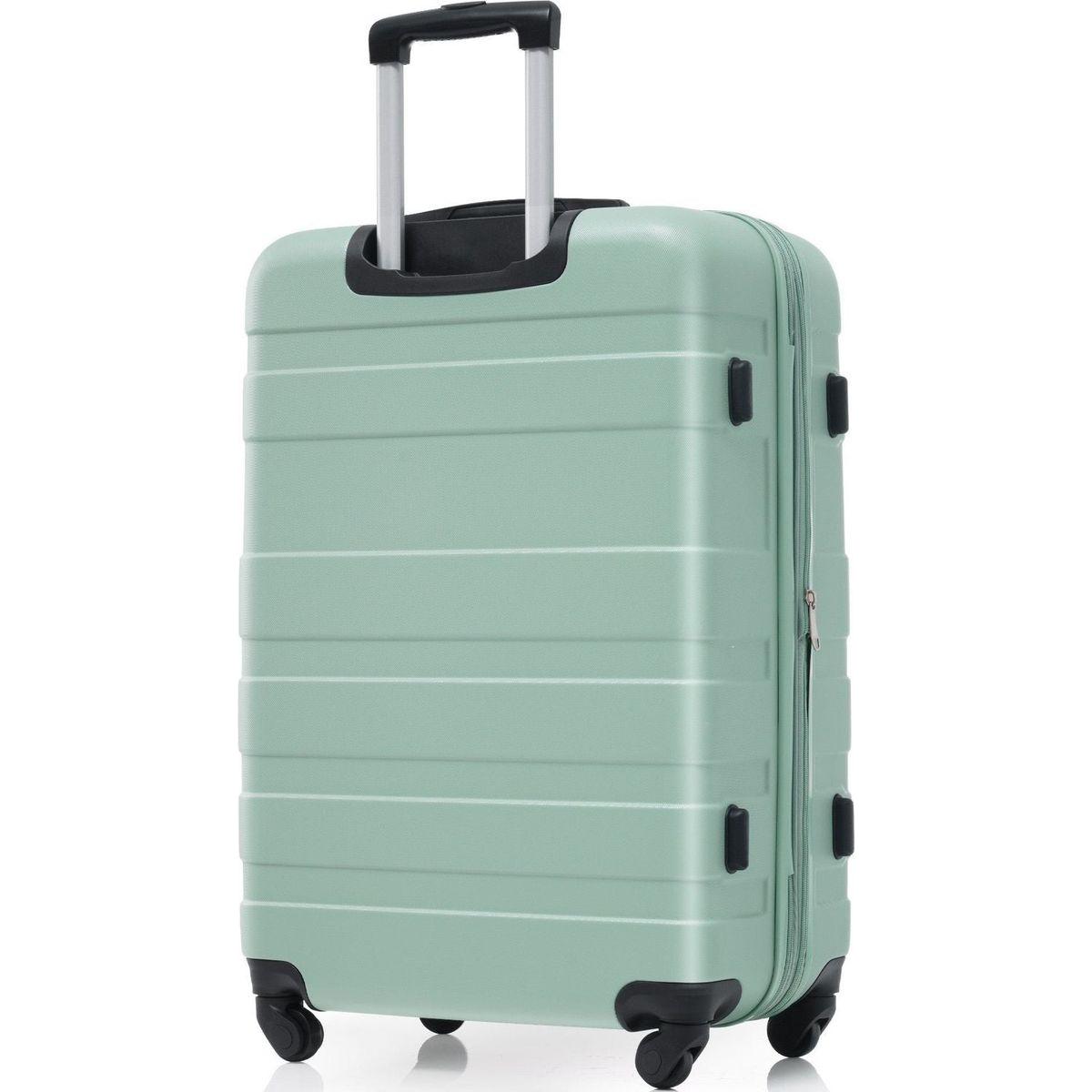 Luggage Sets New Model Expandable ABS Hardshell 3pcs Clearance Luggage Hardside Lightweight Durable Suitcase sets Spinner Wheels Suitcase with TSA Lock 20"24"28"(Green)