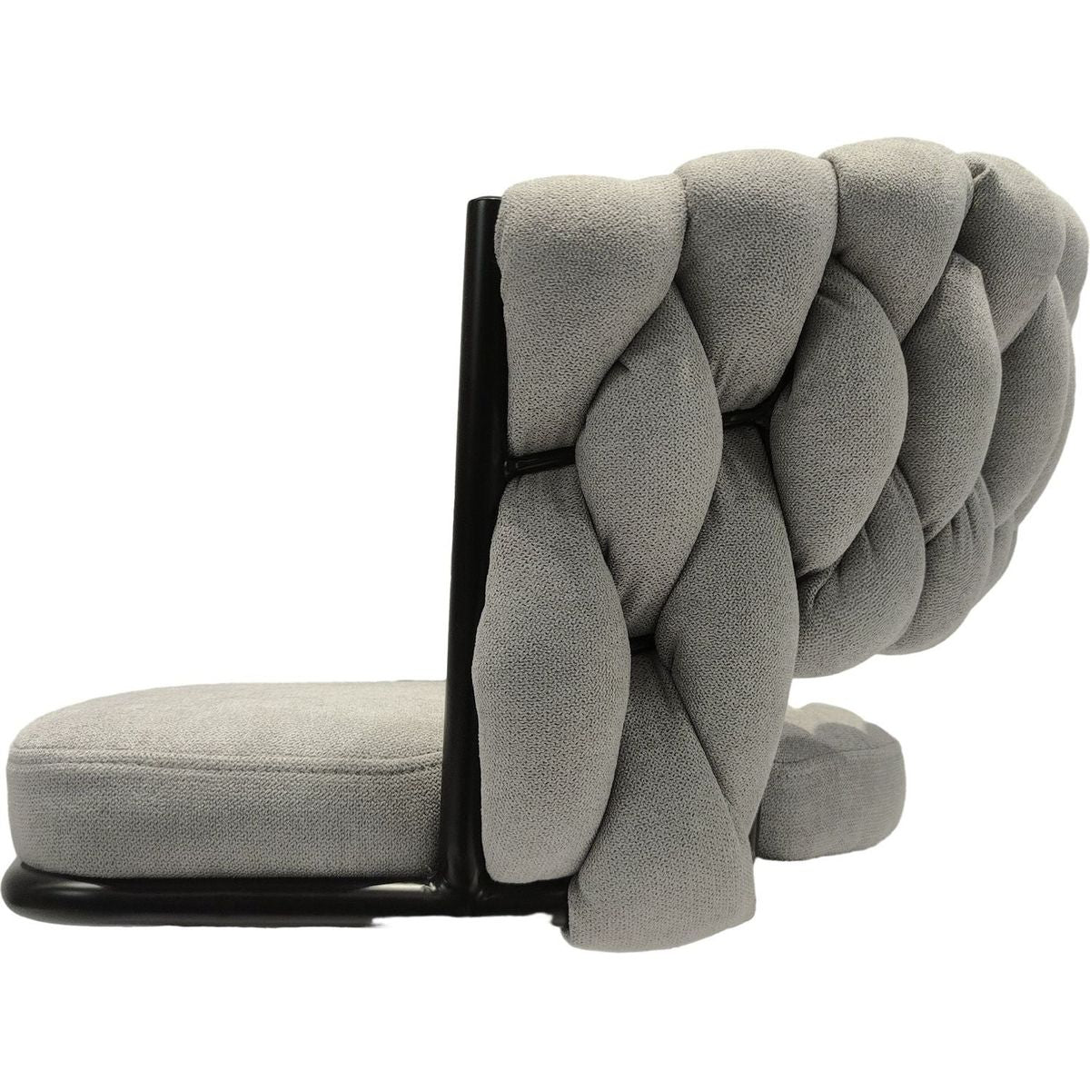 Bar Chair Linen Woven Bar Stool Set of 2,Black legs Barstools No Adjustable Kitchen Island Chairs,360 Swivel Bar Stools Upholstered Bar Chair Counter Stool Arm Chairs with Back Footrest, (Grey)