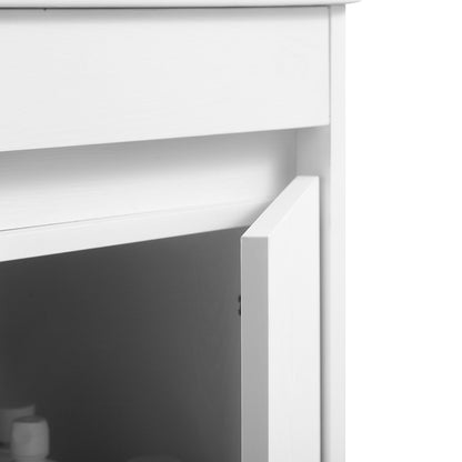 30" Bathroom Vanity with Sink,Bathroom Vanity Cabinet with One Soft Close Cabinet Doors & soft-close Drawers,Bathroom Storage Cabinet with a Lower Open Shelf,with Metal Legs,White Ceramic Sink,White