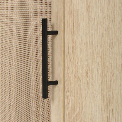 Corner cabinet, Rattan door,Freestanding Corner Tables For Small Spaces, Corner Shelf Stand For Living Room, Kitchen, Bathroom, Bedroom