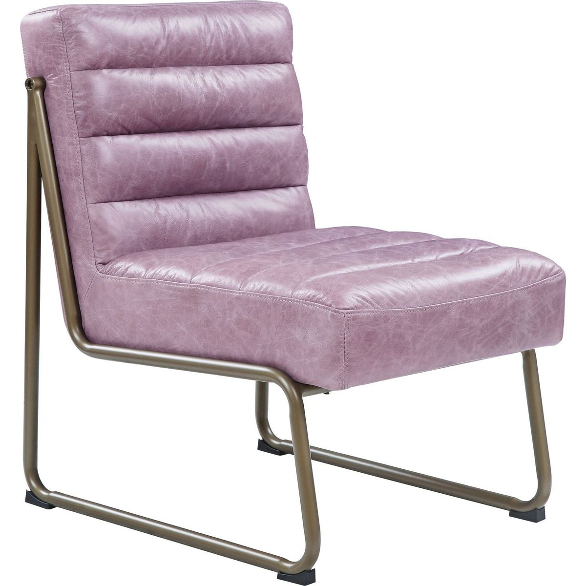 Loria Accent Chair in Wisteria Top Grain Leather