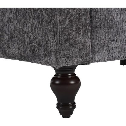 Modern chenille Fabric Loveseat, 2-Seat Upholstered Loveseat Sofa Modern Couch