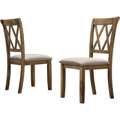 Windvale Fabric Upholstered Dining Chair Set of 2