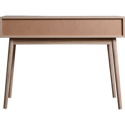 Entryway Table with 2 White Sliding Doors, Console Table with Storage Space and Wood Legs,Sofa Table Behind Couch for Hallway, Living Room, Natural Color