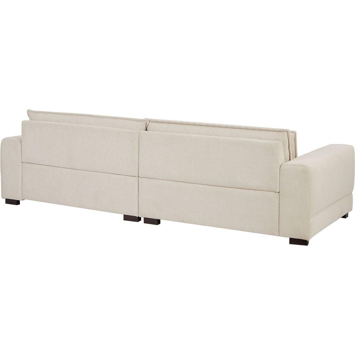 Mid-Century Sofa Couch Modern Upholstered Couch for Livingroom,Bedroom, Apartment, Home Office Beige
