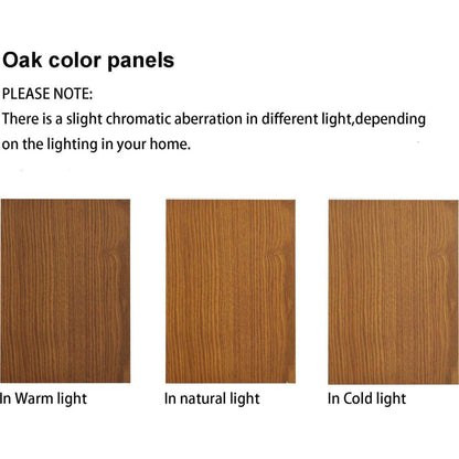 Curio Cabinet Lighted Curio Diapaly Cabinet with Adjustable Shelves and Mirrored Back Panel, Tempered Glass Doors (OAK, 6 Tier), (E26 light bulb not included)