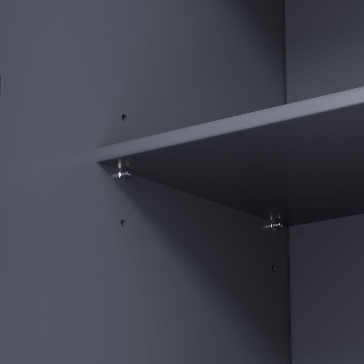 [Assembly Video Provided]77inch Farmhouse Kitchen Pantry, Freestanding Tall Cupboard Storage Cabinet with 3 Adjustable Shelves, 8 Door Shelves, 3 Drawers for Kitchen, Dining Room, Gray