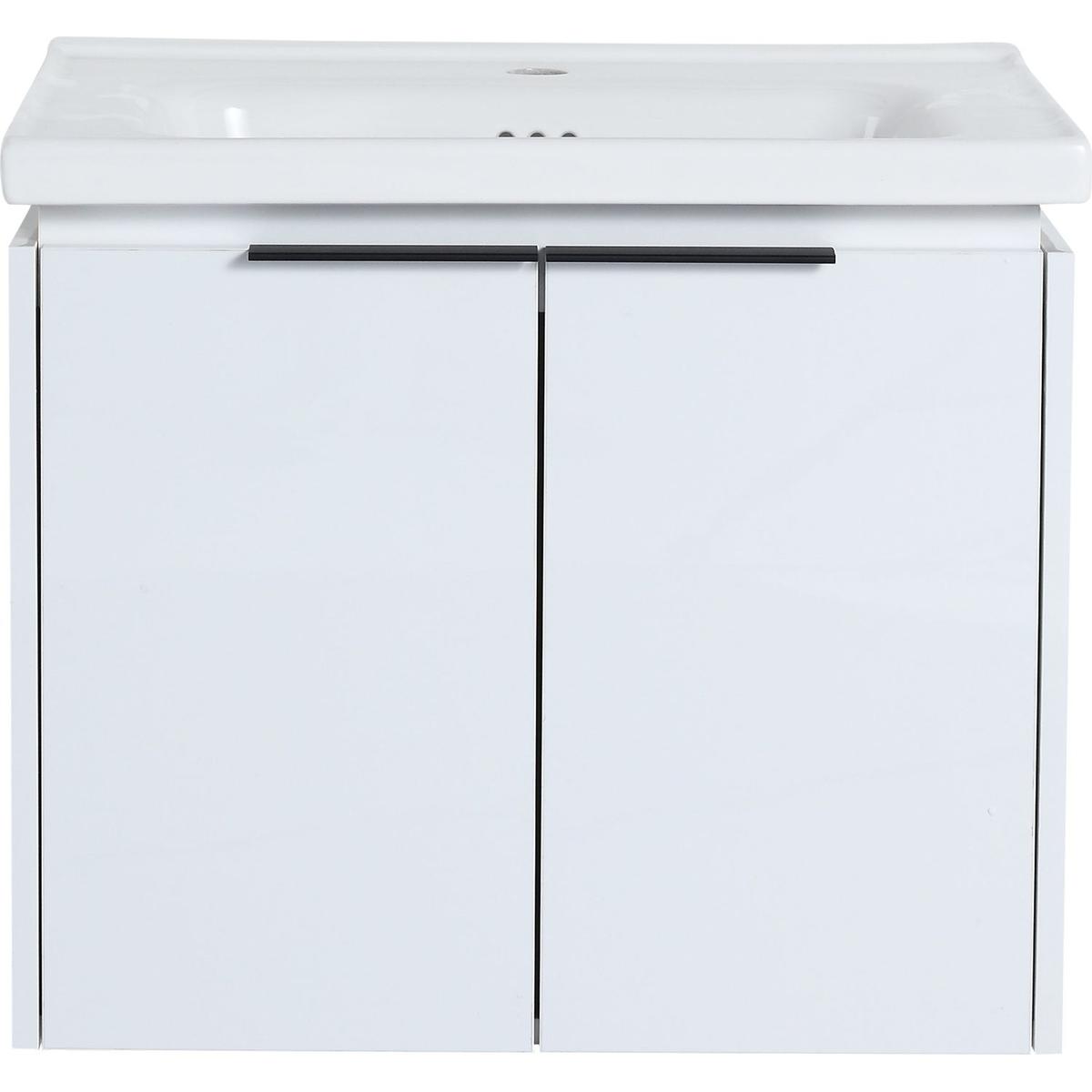 24 Inch Soft Close Doors Bathroom Vanity With Sink, Suitable For Small Bathroom