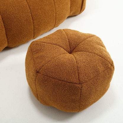 Soft Bean Bag Chair with High Resilient Foam(Chips)for living room and bedroom,Comfortable Square Lazy Sofa with Footstool, Cover for Adults to Gaming, Reading, and Watching TV