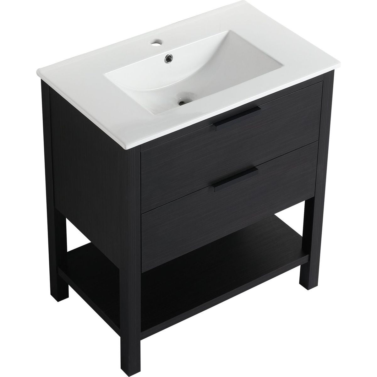 30 inch Bathroom Vanity With Sink and 2 Soft Close Drawers