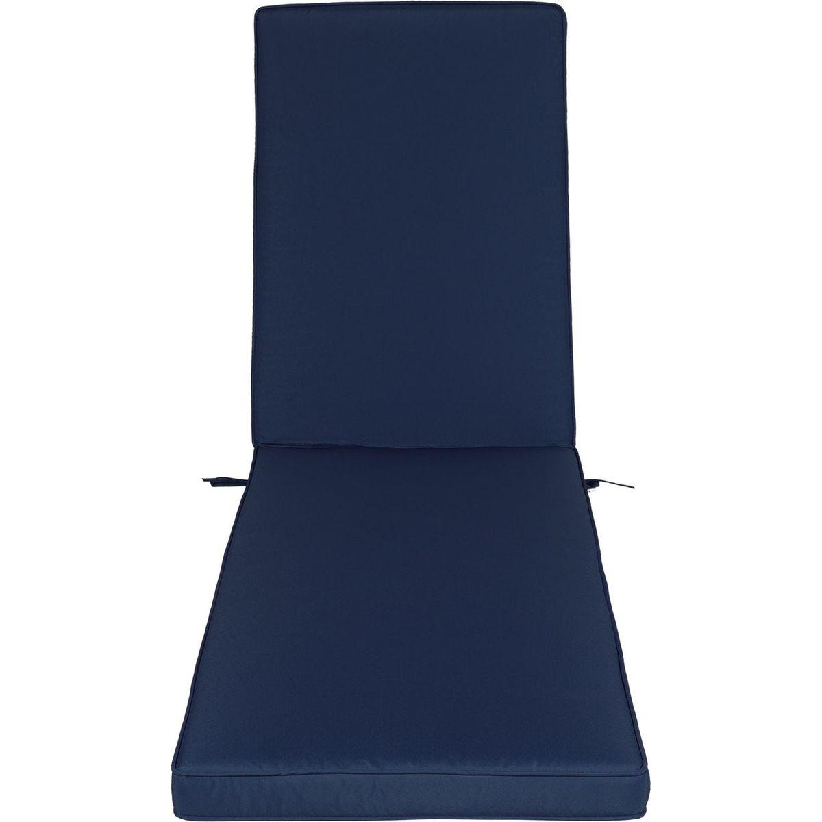 Outdoor Lounge Chair Cushion Replacement Patio Funiture Seat Cushion Chaise Lounge Cushion-Navy Blue