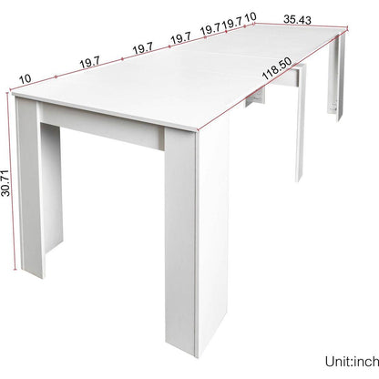 Multifunctional extendable console table