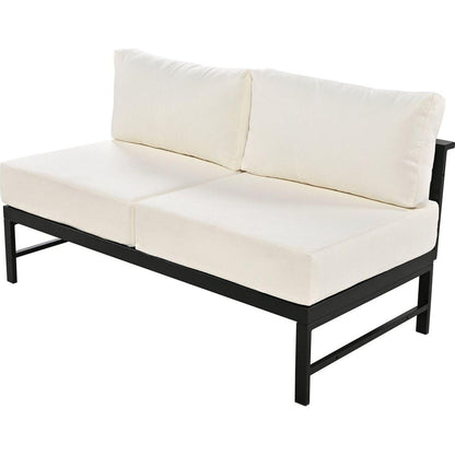 U-shaped multi-person outdoor sofa set, suitable for gardens, backyards, and balconies.