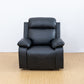 Breathing Leather black recliner chair for adults living room sofa chair with armrest, for home theater