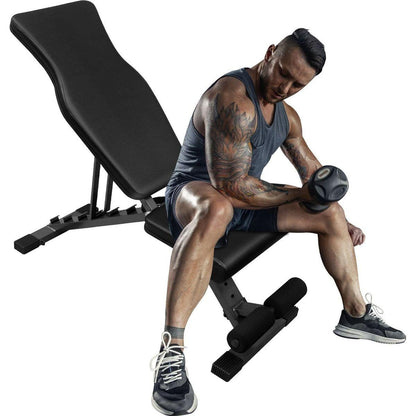 Weight Bench for Full Body Workout, Adjustable Strength Training Sit-up Chair, Multi-Purpose Foldable incline/decline Bench