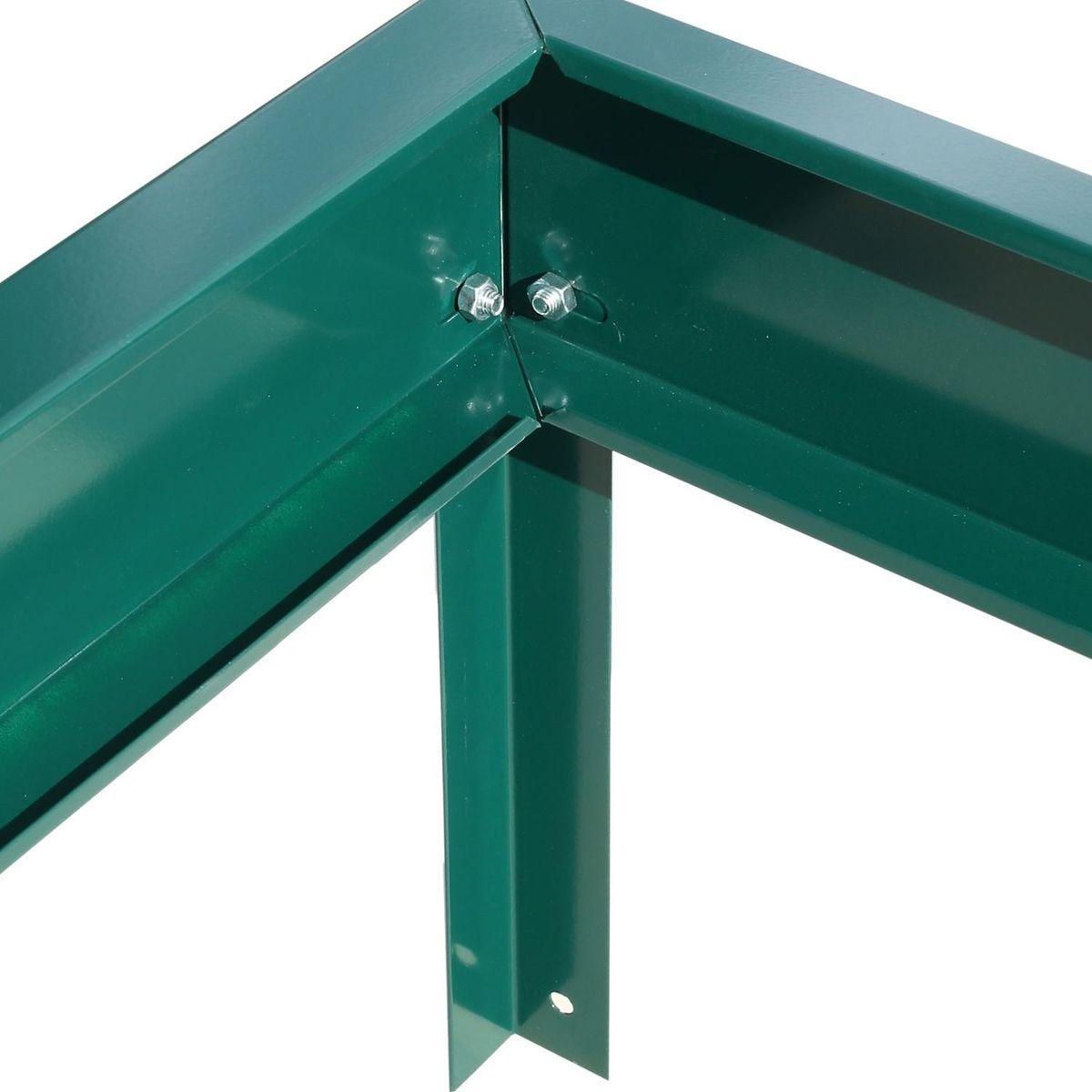 6.3'x10.2'x7' Polycarbonate Greenhouse, Heavy Duty Outdoor Aluminum Walk-in Green House Kit with Rain Gutter, Vent and Door for Backyard Garden, color green
