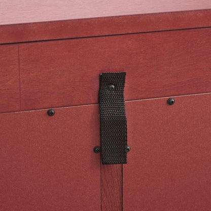 2 Doors Curio Cabinet with Tempered Glass Doors, Curio Cabinets with Mirrored Back Panel and Adjustable Shelves, Lighted Display Cabinet for Home, Office Light Bulb Included Cherry