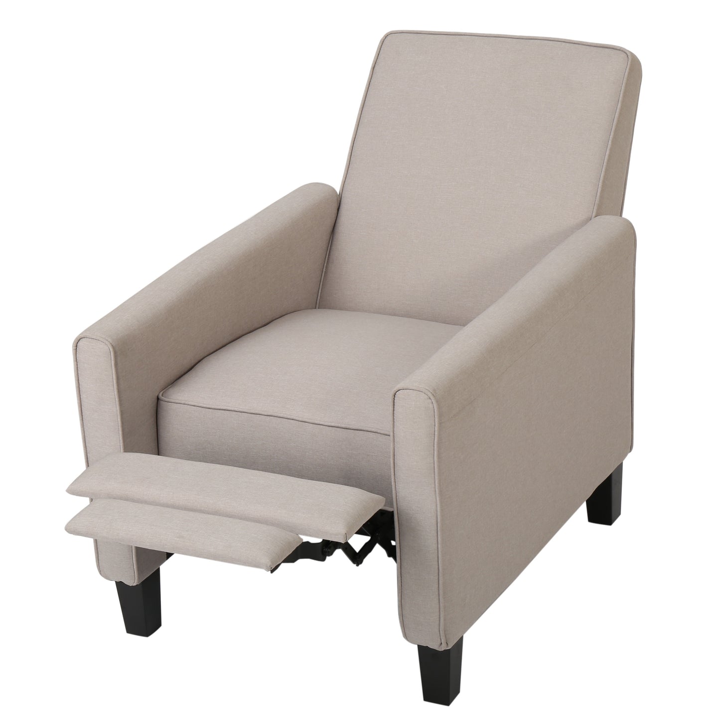 Recliner Push Back Chair for Elegant Home Decor Beige