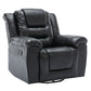 360Swivel and Rocking Home Theater Recliner Manual Recliner Chair with Wide Armrest for Living Room,Bedroom, Black