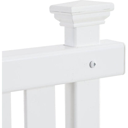 Privacy Screen Panels Kit Air Conditioner Trash Can Enclosure Vinyl white color