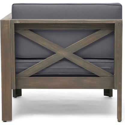 ALCOVE LSHAPE SOFA SET, DARK GREY