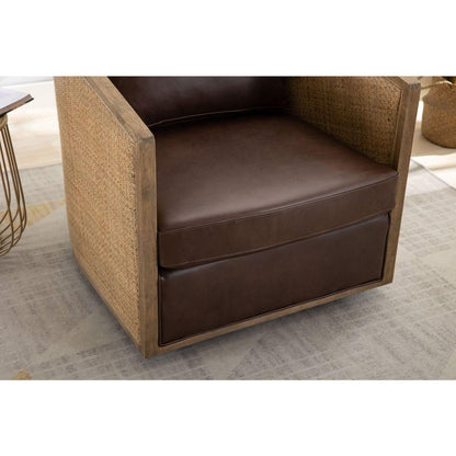 Swivel Barrel Chair, Comfy Round Accent Sofa Chair for Living Room, 360 Degree Swivel Barrel Club Chair, Leisure Arm Chair for Nursery, Hotel, Bedroom, Office, Lounge