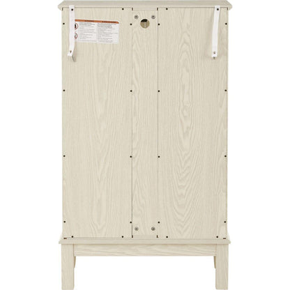 2 Doors Curio Cabinet with Tempered Glass Doors, Curio Cabinets with Mirrored Back Panel and Adjustable Shelves, Lighted Display Cabinet for Home, Office Light Bulb Included White