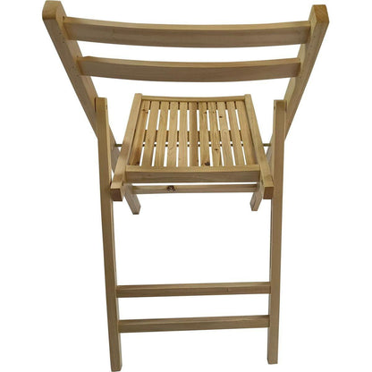 Furniture Slatted Wood Folding Special Event Chair - Wood, Set of 4, FOLDING CHAIR, FOLDABLE STYLE