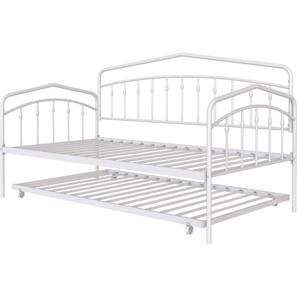 Fox Twin Daybed with Twin Trundle, White