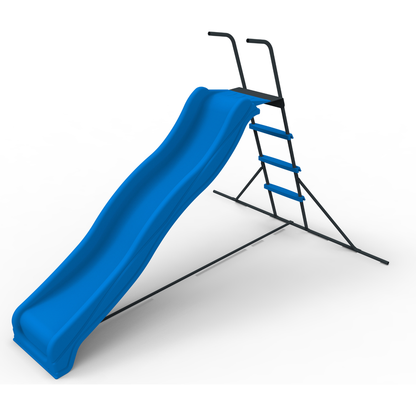 XSL003 2.2M kids plastic slide indoor Freestanding playground equipment children plastic slide kids indoor slide blue