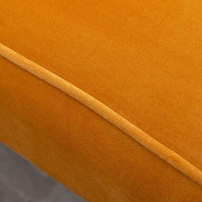 Elon Contemporary Velvet Upholstered Accent Chair, Gold
