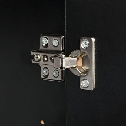 Sleek and Contemporary Shoe Cabinet with Adjustable Shelves, Minimalist Home Organizer with Solid Wood Legs, Storage Sideboard for Entryway, Living Room, Black