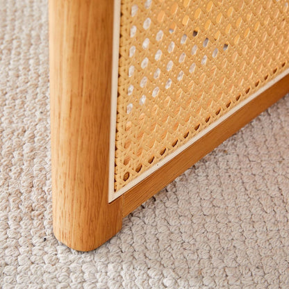 Chinese country retro solid wood dining table, simple modern imitation rattan dining table, wooden dining table, desk. Suitable for dining room, living room, office