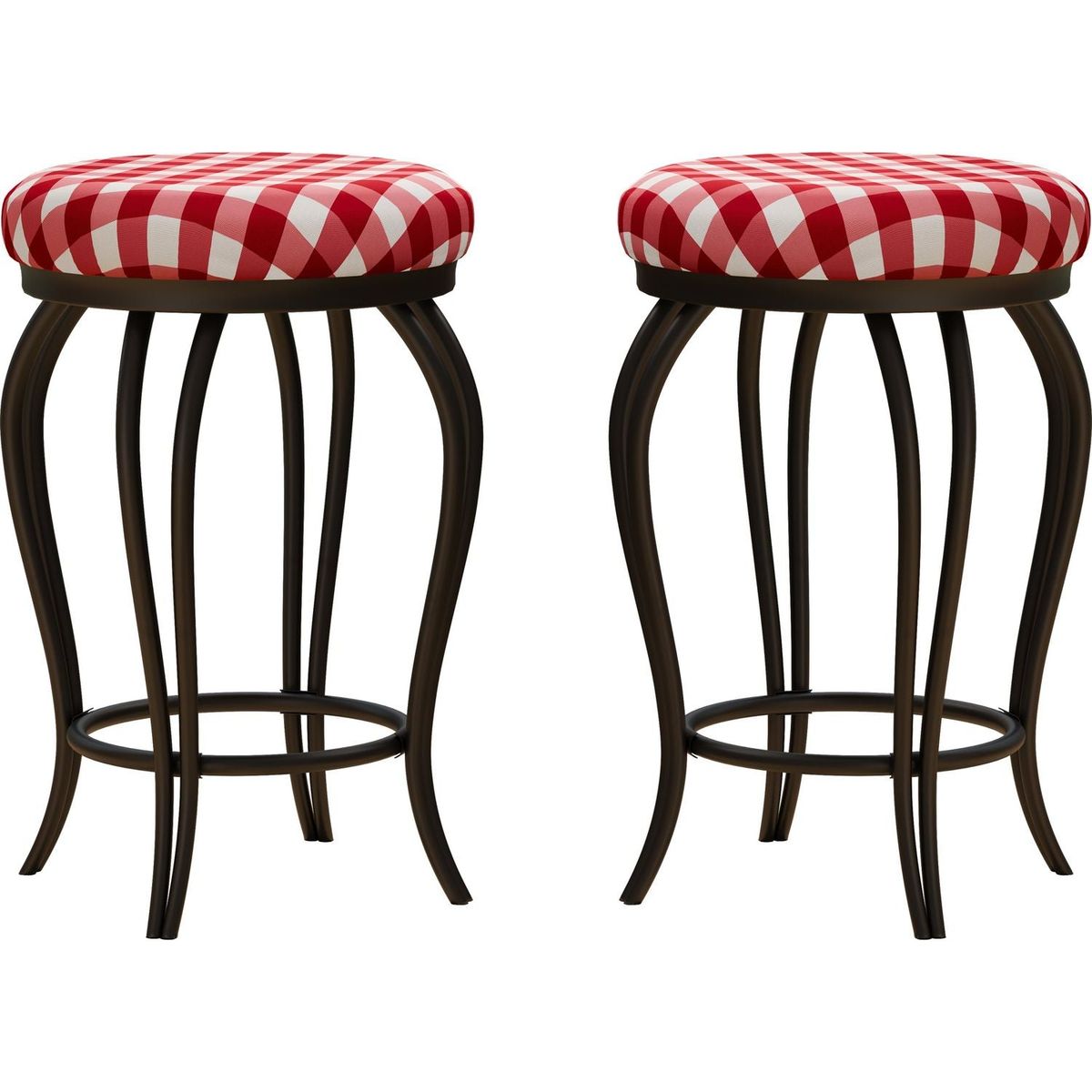 Bar Stools,Set of 2 Bar Chairs,25.5In Counter Bar Stools,Country Style Industrial,Easy to Assemble, with Footrest for Indoor Bar Dining Kitchen