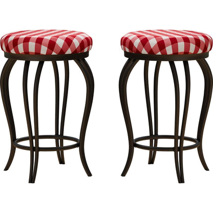 Bar Stools,Set of 2 Bar Chairs,25.5In Counter Bar Stools,Country Style Industrial,Easy to Assemble, with Footrest for Indoor Bar Dining Kitchen