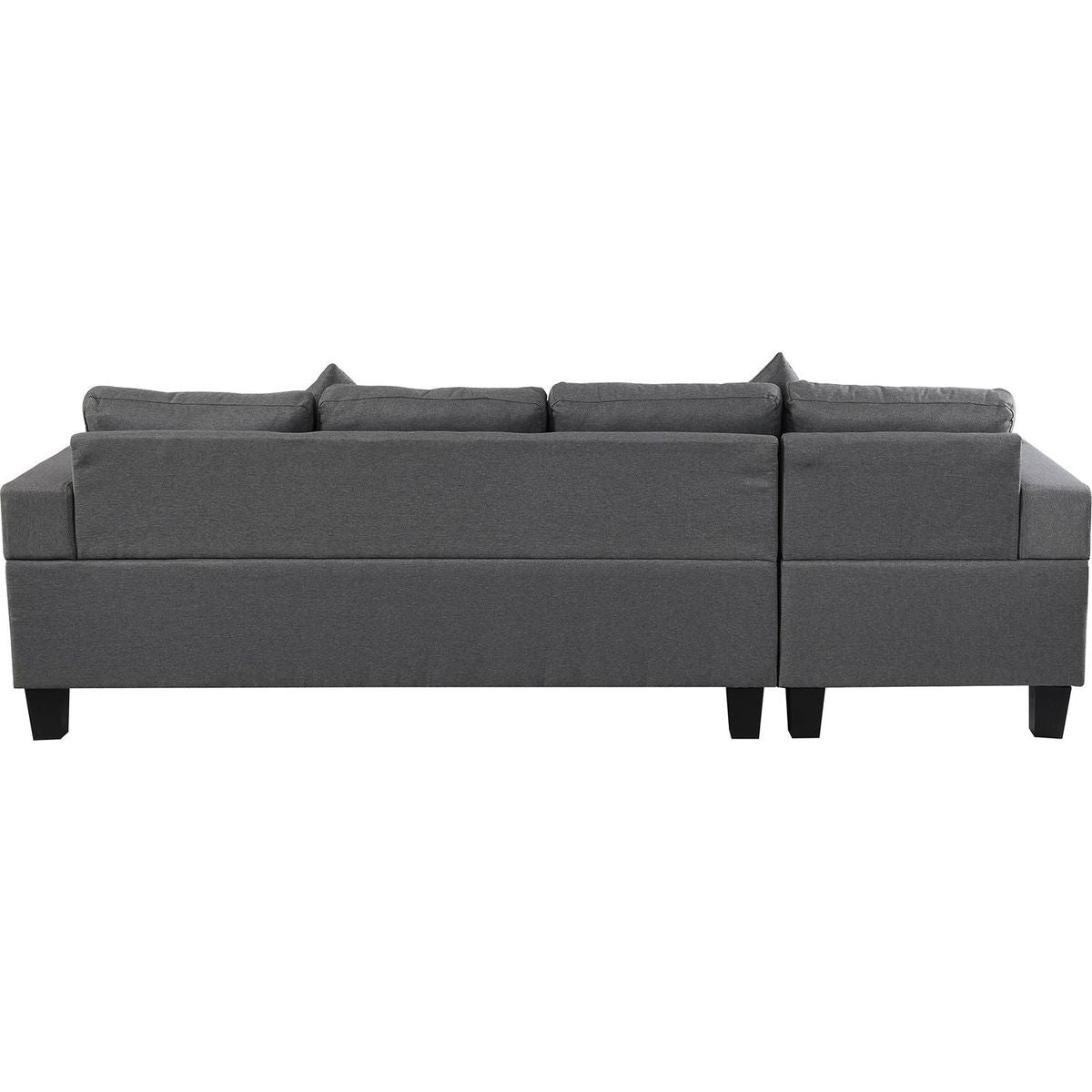 Sectional Sofa Set for Living Room with L Shape Chaise Lounge, cup holder and Left or Right Hand Chaise Modern 4 Seat