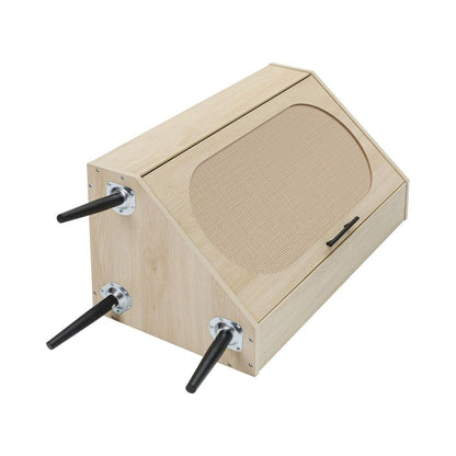 Corner cabinet, Rattan door,Freestanding Corner Tables For Small Spaces, Corner Shelf Stand For Living Room, Kitchen, Bathroom, Bedroom