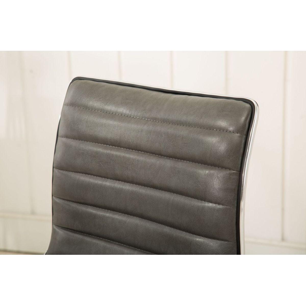 Fremo Chromel Adjustable Air Lift Office Chair, Grey