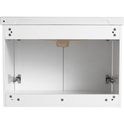 28 Inch Soft Close Doors Bathroom Vanity With Sink, For Small Bathroom (KD-Packing)