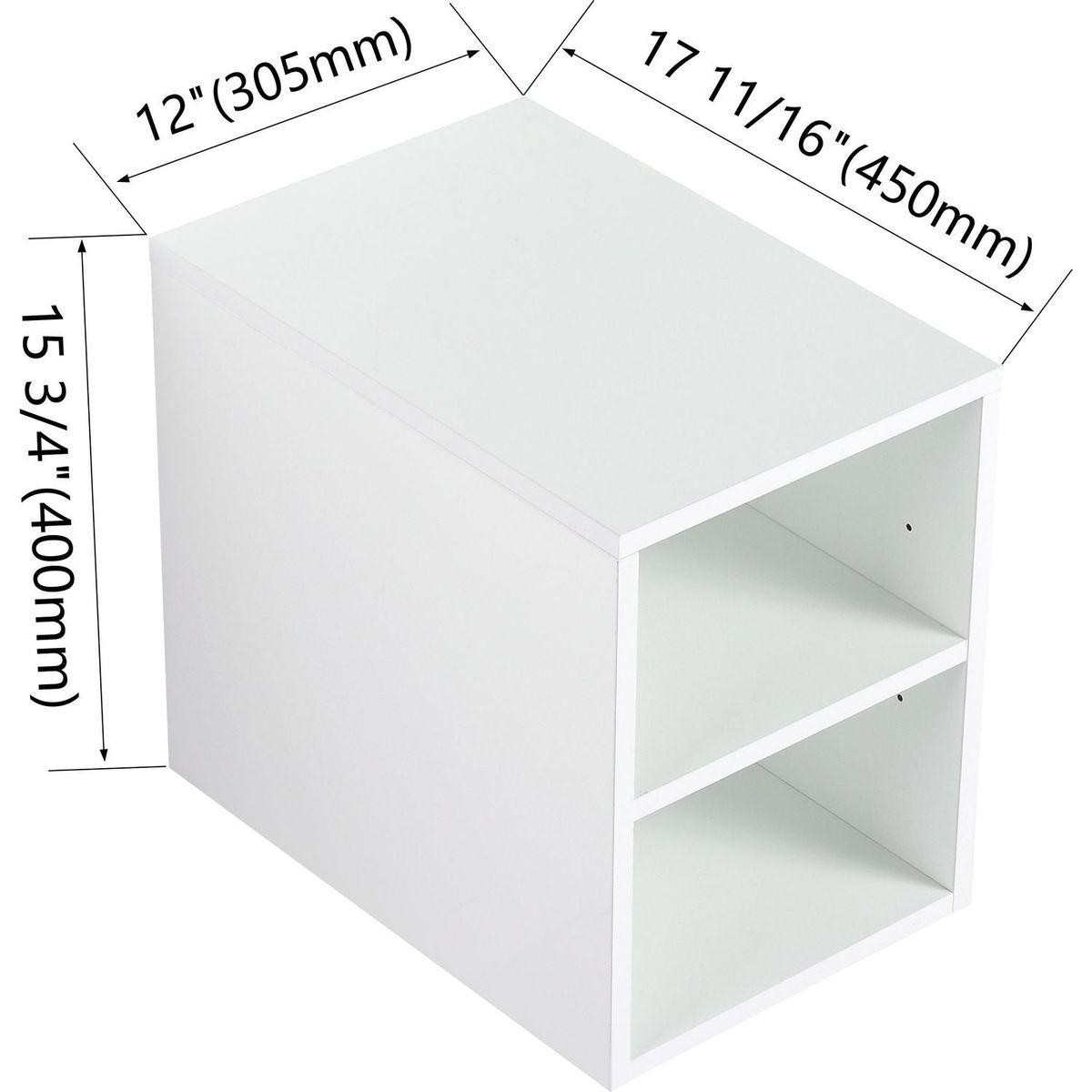 12 Inch Small Wall Mounted Storage Shelves, Suitable For Small Bathroom, Glossy White