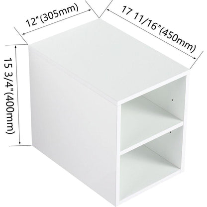 12 Inch Small Wall Mounted Storage Shelves, Suitable For Small Bathroom, Glossy White