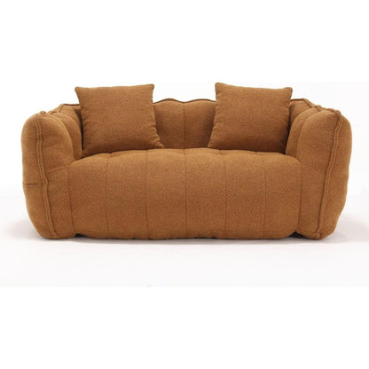 Soft beanbag chair with high resilience foam core for two people. The comfortable square recliner sofa is ideal for family members and friends engaged in games, reading, watching TV