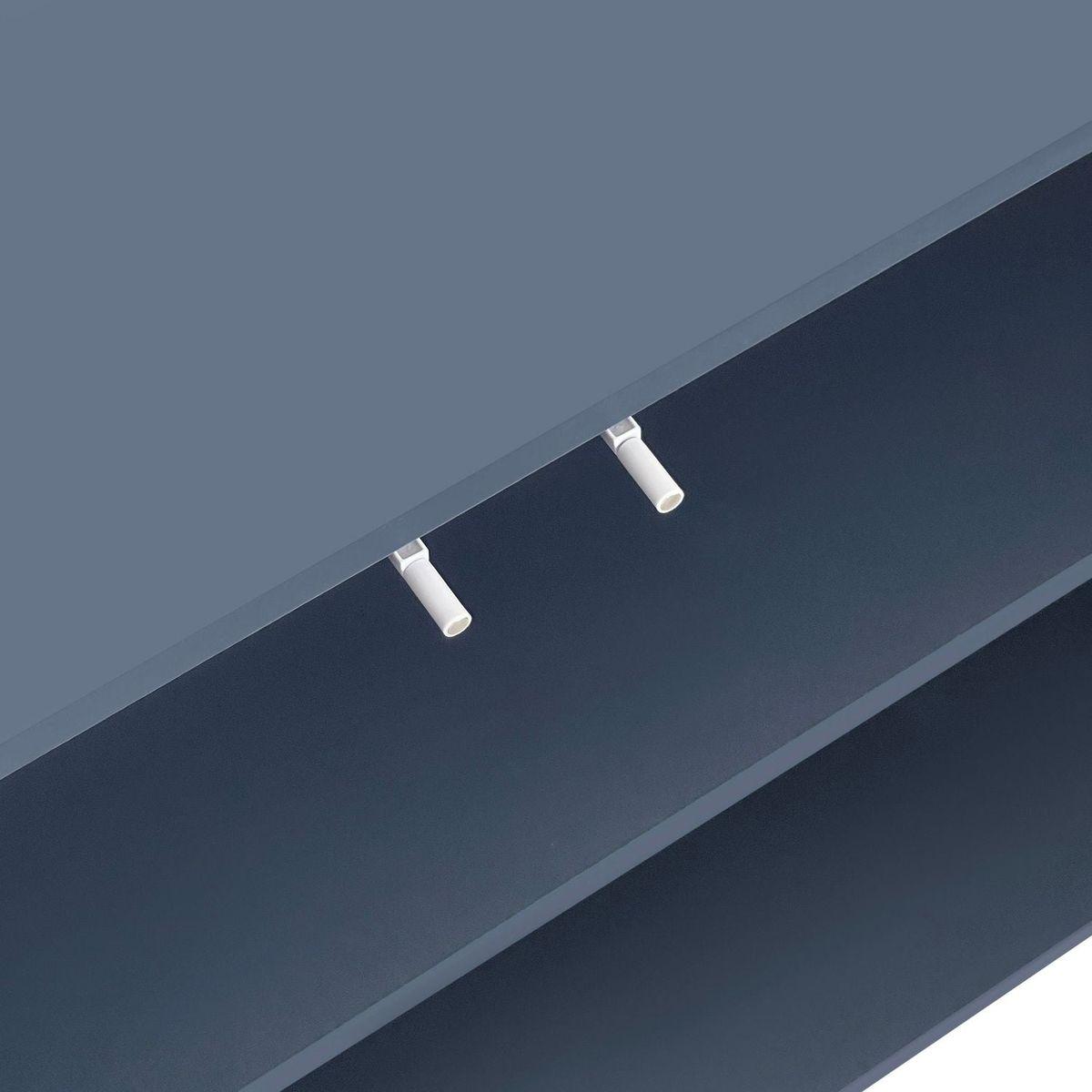 Wave Pattern Storage Cabinet with 2 Doors and 2 Drawers, Adjustable, Suitable for Study,Entrance and Living Room