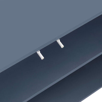 Wave Pattern Storage Cabinet with 2 Doors and 2 Drawers, Adjustable, Suitable for Study,Entrance and Living Room