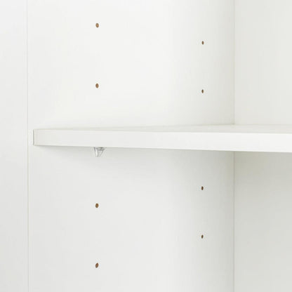Stackable Wall Mounted Storage Cabinet, 15.75" D x 15.75" W x 70.87" H, White